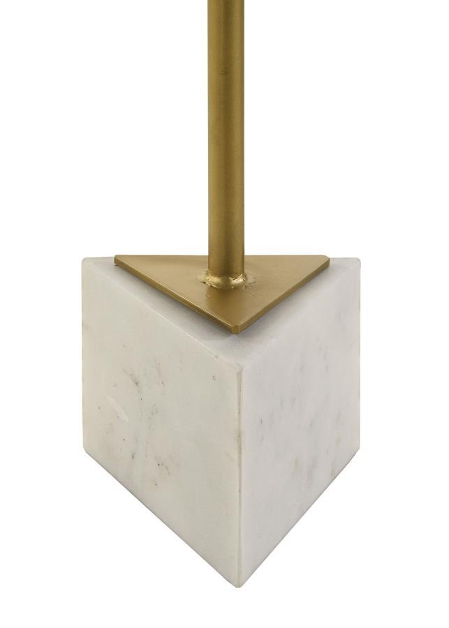 Accent Table - White / Gold