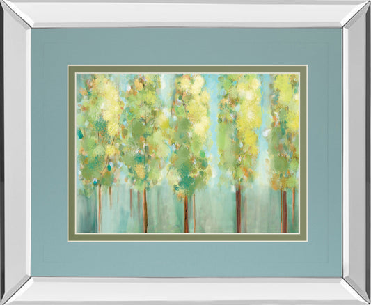 Turnwood By Susan Jill - Mirror Framed Print Wall Art - Green