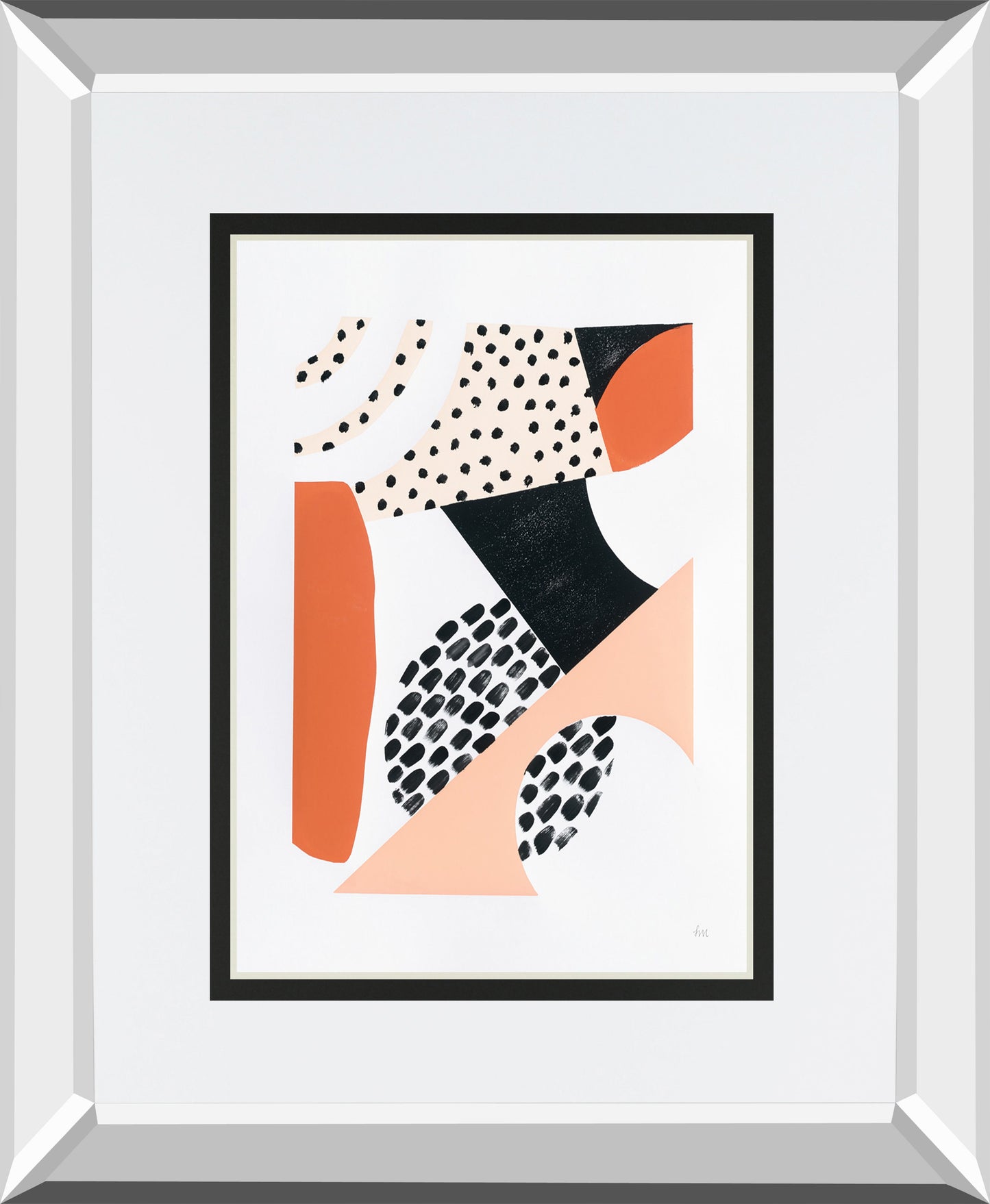 Luminous Tumble II By Laura Marshall Mirrored Frame