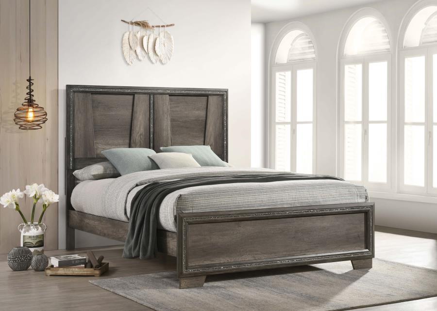 Queen Bed - Grey