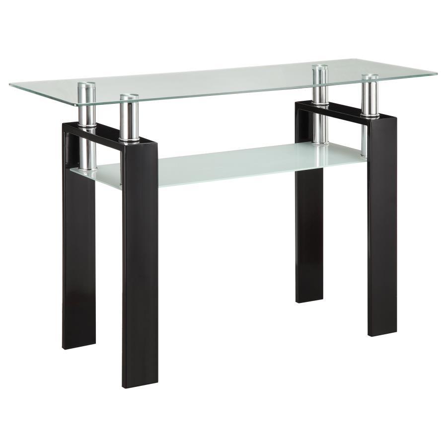 Dyer - Sofa Table With Shelf - Black