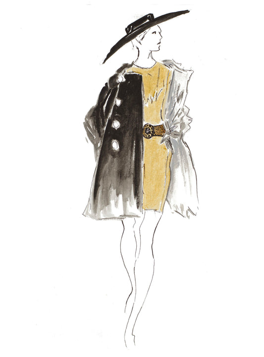 Small - Fashion Sketch I By Patricia Pinto