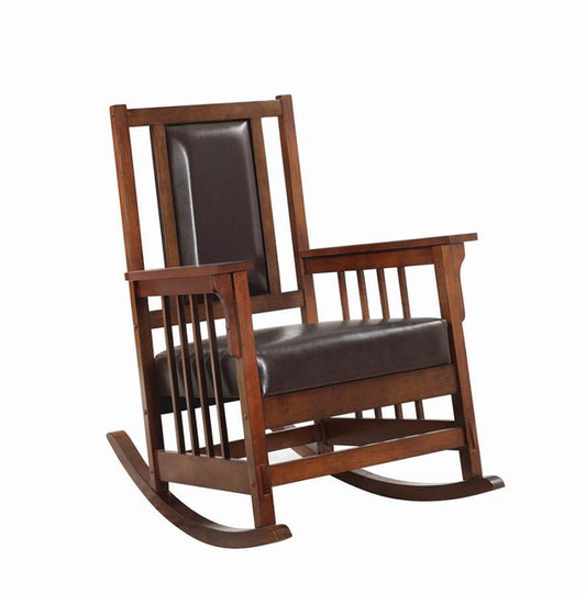 Ida - Upholstered Rocking Chair - Brown