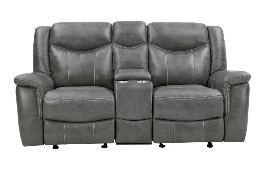 Conrad - Motion Loveseat - Gray