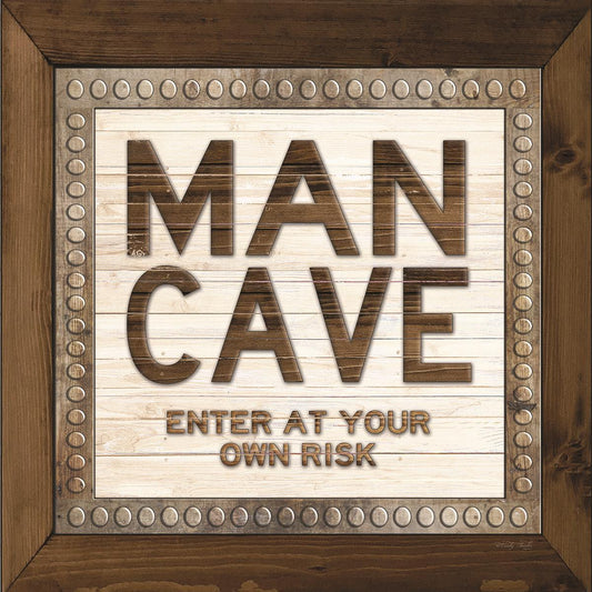 Framed - Man Cave By Cindy Jacobs