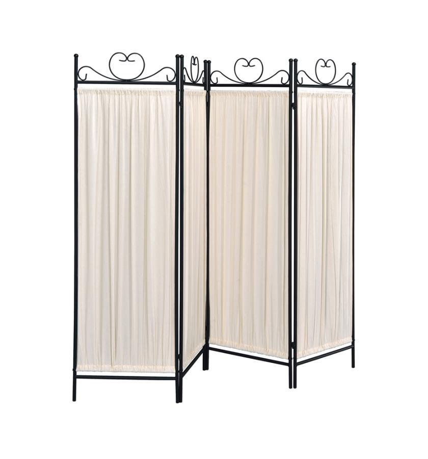 Dove - 4-panel Folding Screen - Beige