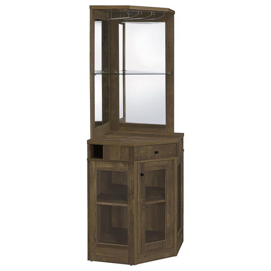 Alviso - Corner Bar Cabinet - Light Brown