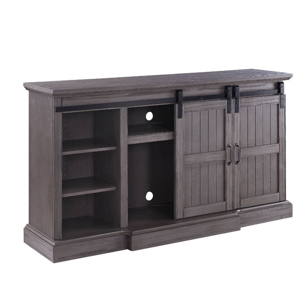 Admon - TV Stand - Gray Oak