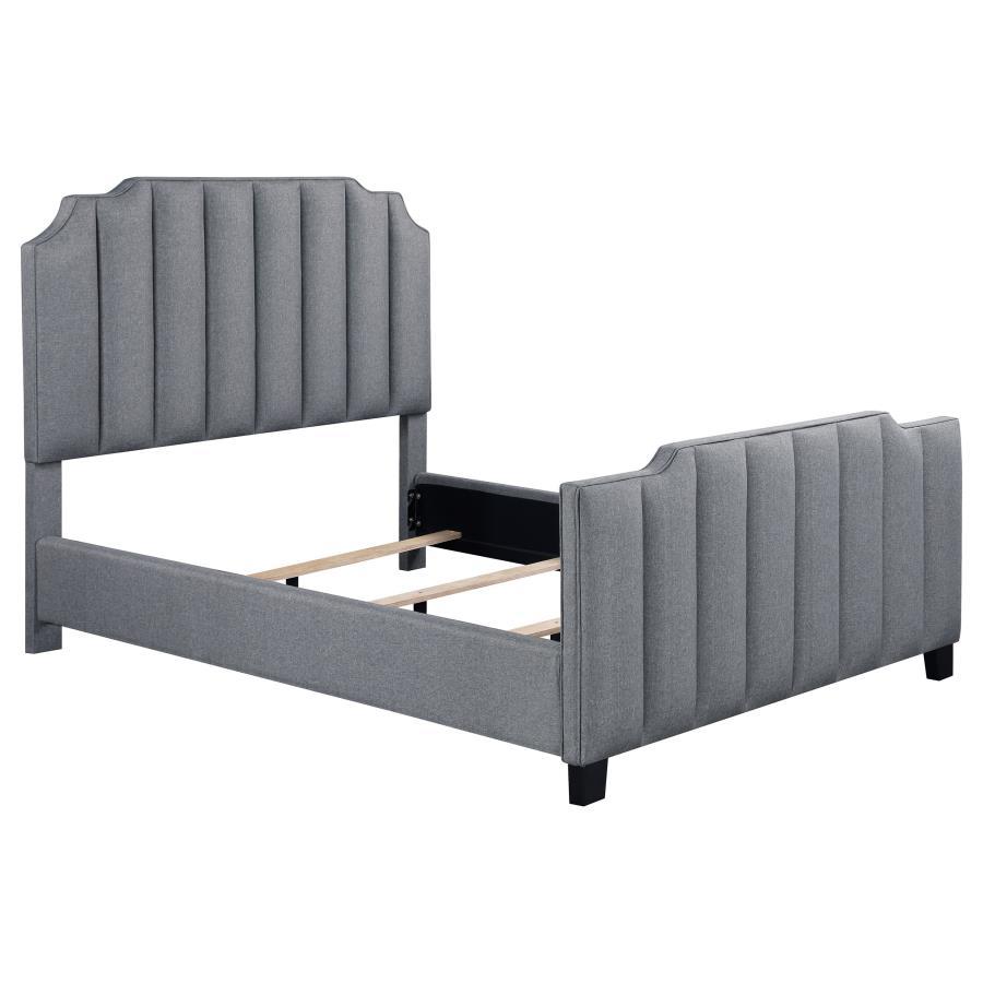 Fiona - Queen Bed - Gray