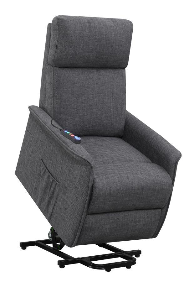 Herrera - Power Lift Recliner With Wired Remote - Gray
