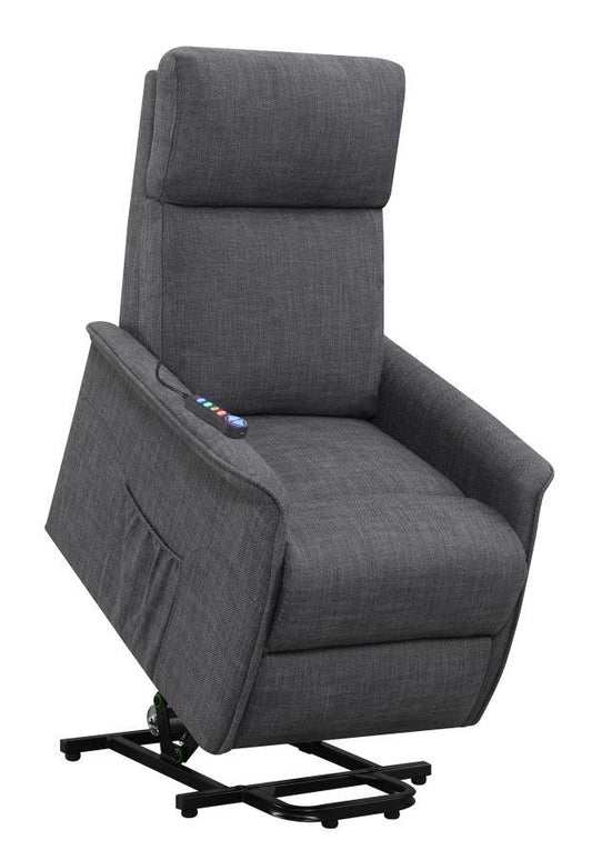 Herrera - Power Lift Recliner With Wired Remote - Gray