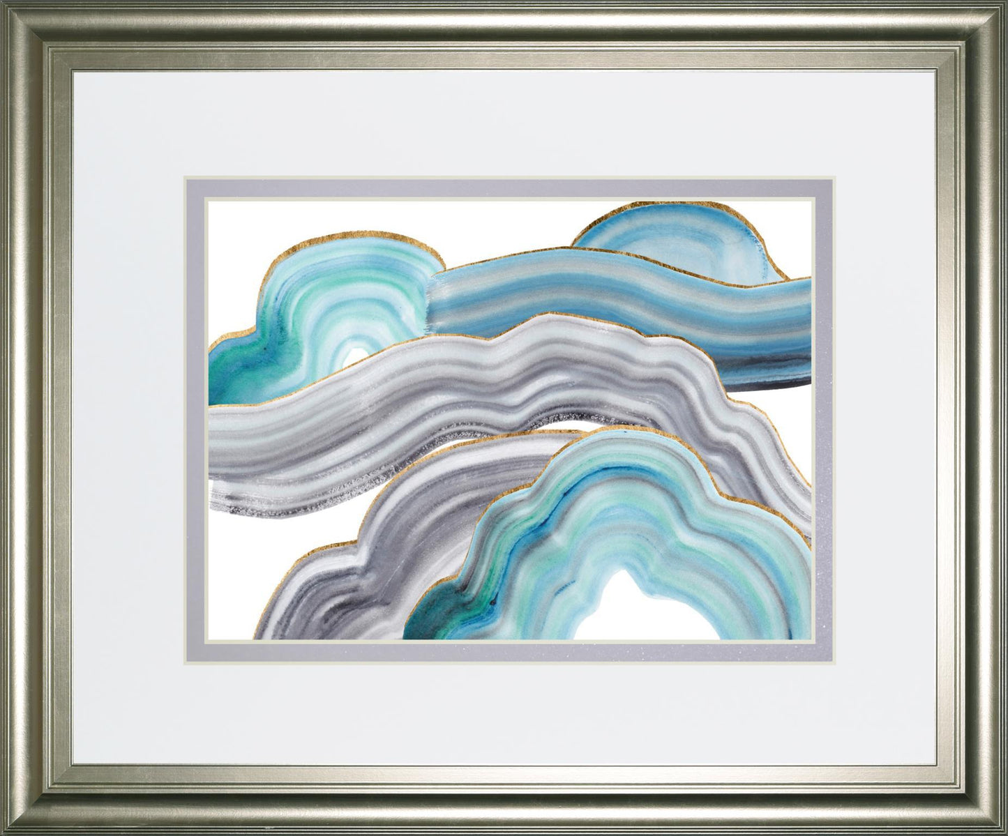 Cloudy Day II By Melissa Wang 34x40 - Light Blue