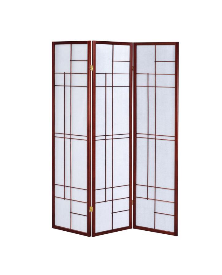 Katerina - 3-panel Floor Screen - White