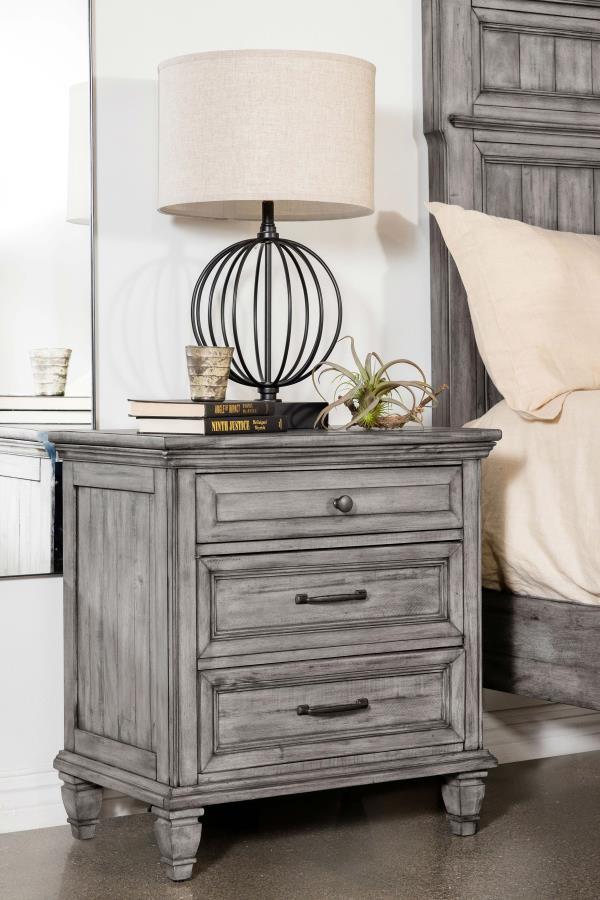 Avenue - Nightstand - Dark Gray