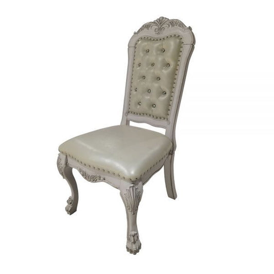 Dresden - Side Chair (Set of 2) - Fabric & Bone White Finish