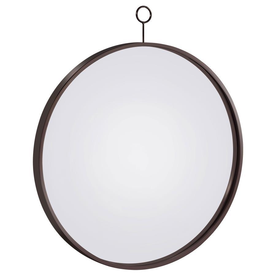 Gwyneth - Thin Frame Accent Mirror - Pearl Silver