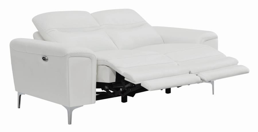 Largo - Power Reclining Loveseat - White