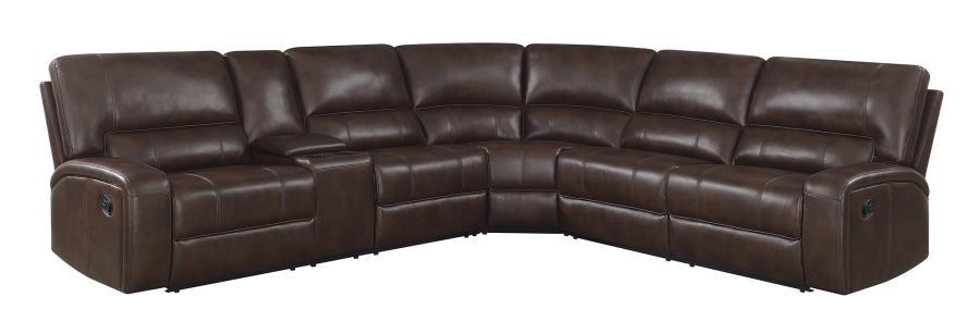 Brunson - Reclining Sectional - Brown