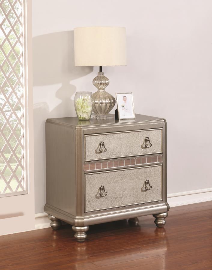 Bling Game - Nightstand - Silver