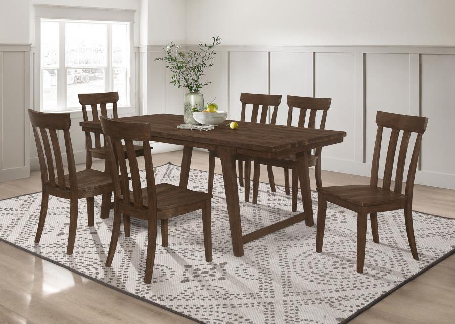 Reynolds - 7 Piece Dining Set - Dark Brown