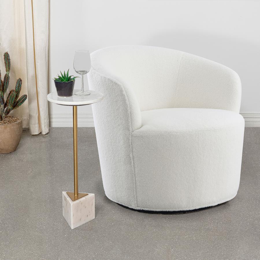 Swivel Chair - White