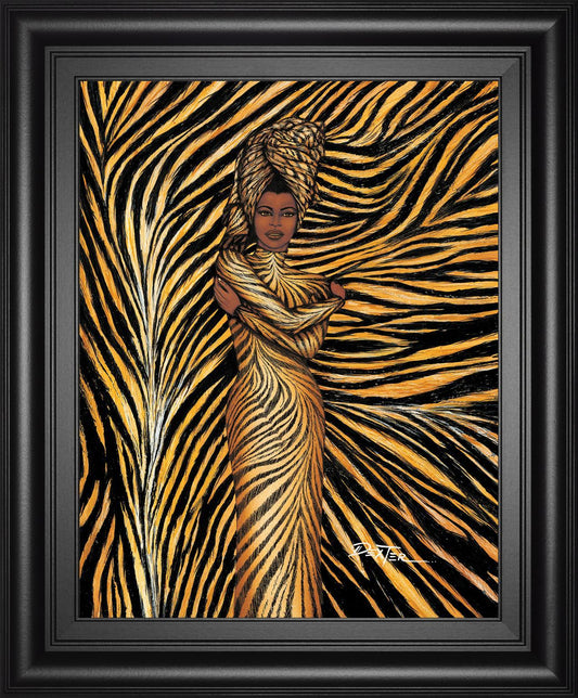 Tiger Inspired Fashion By Dexter Griffin 22x26 - Yellow