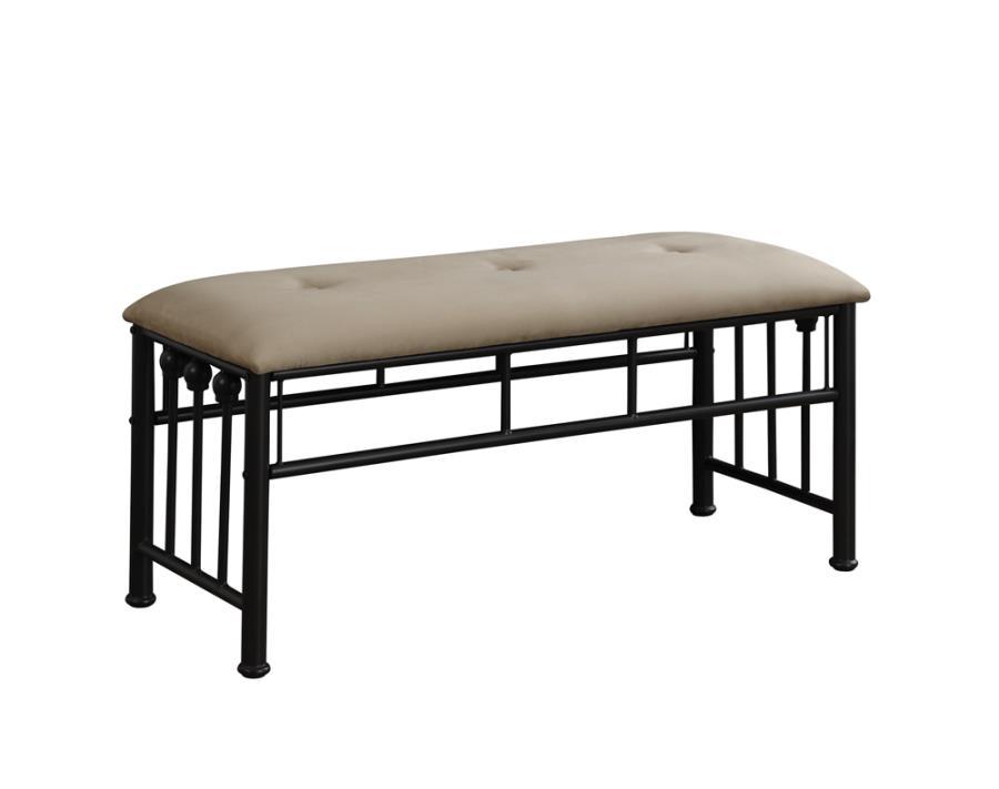 Livingston - Upholstered Bench - Black