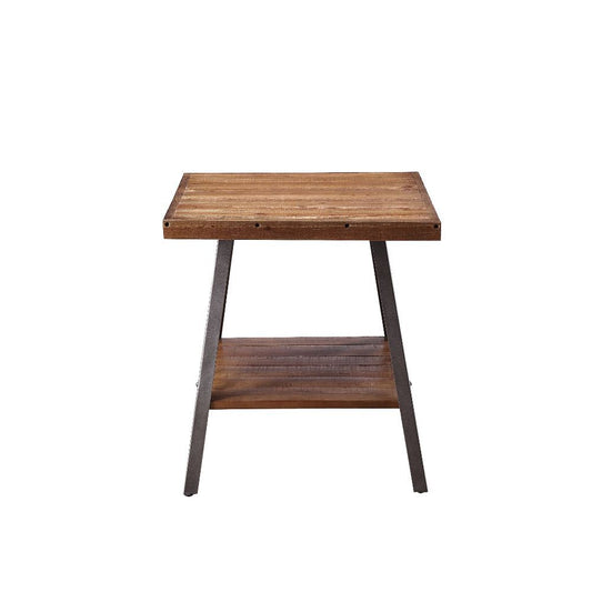 Ikram - Accent Table (2 Piece) - Weathered Oak & Sandy Black