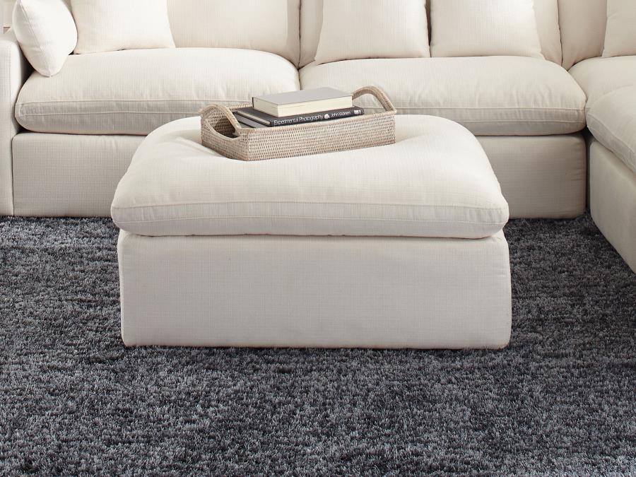 Hobson - Ottoman - White