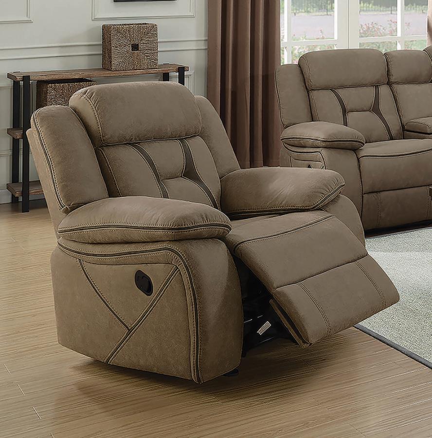 Higgins - Recliner - Light Brown
