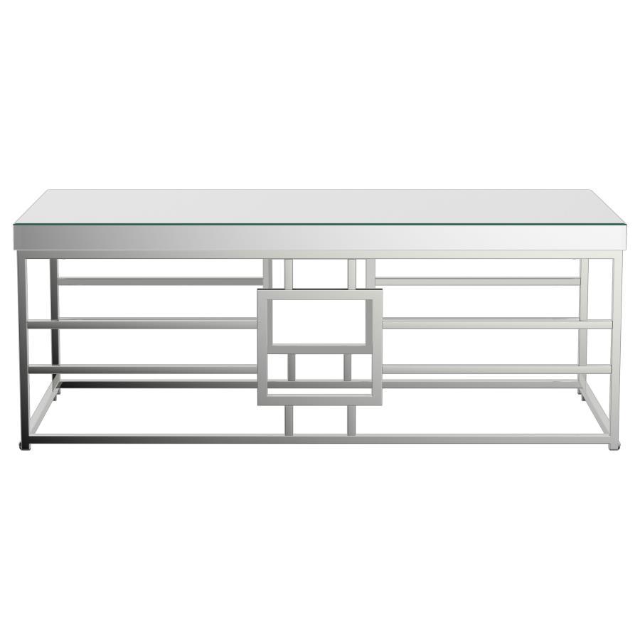 Dafina - Frame Coffee Table - Pearl Silver