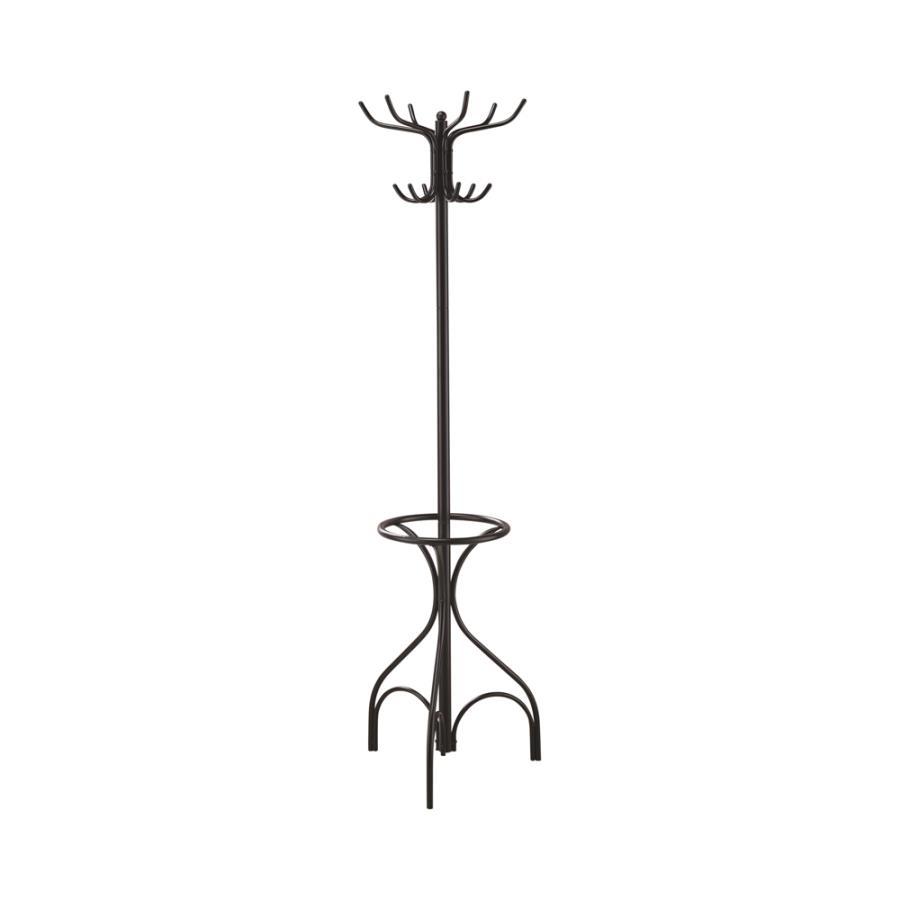 Kiefer - Coat Rack With 12 Hooks - Black