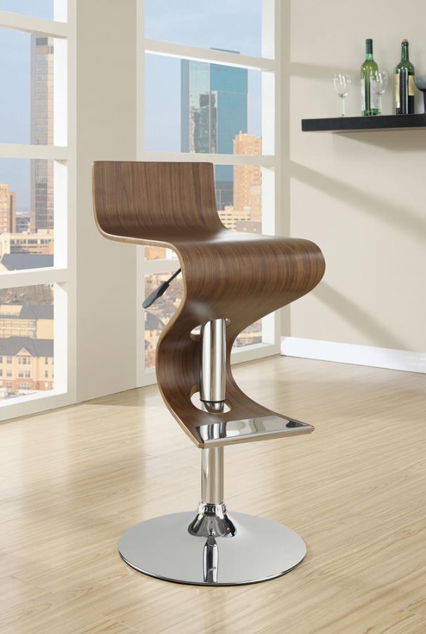 Covina - Adjustable Bar Stool - Brown