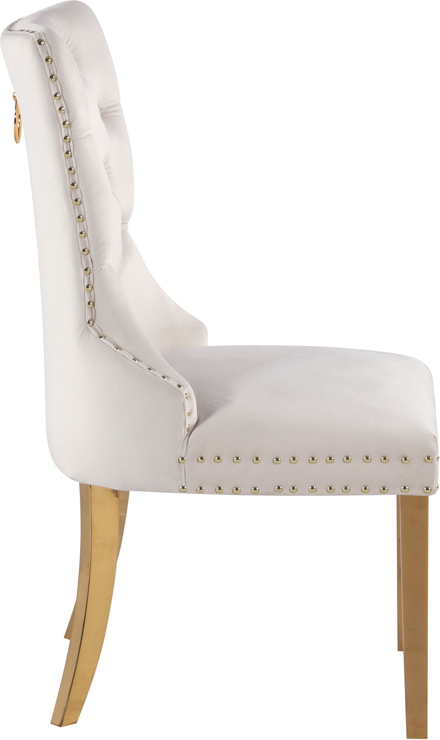 Carmen Velvet - Dining Chair with Gold legs (Set of 2)