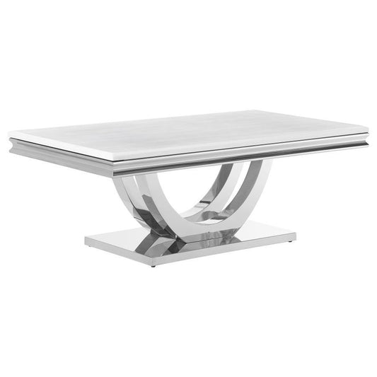 Adabella - Coffee Table - Pearl Silver