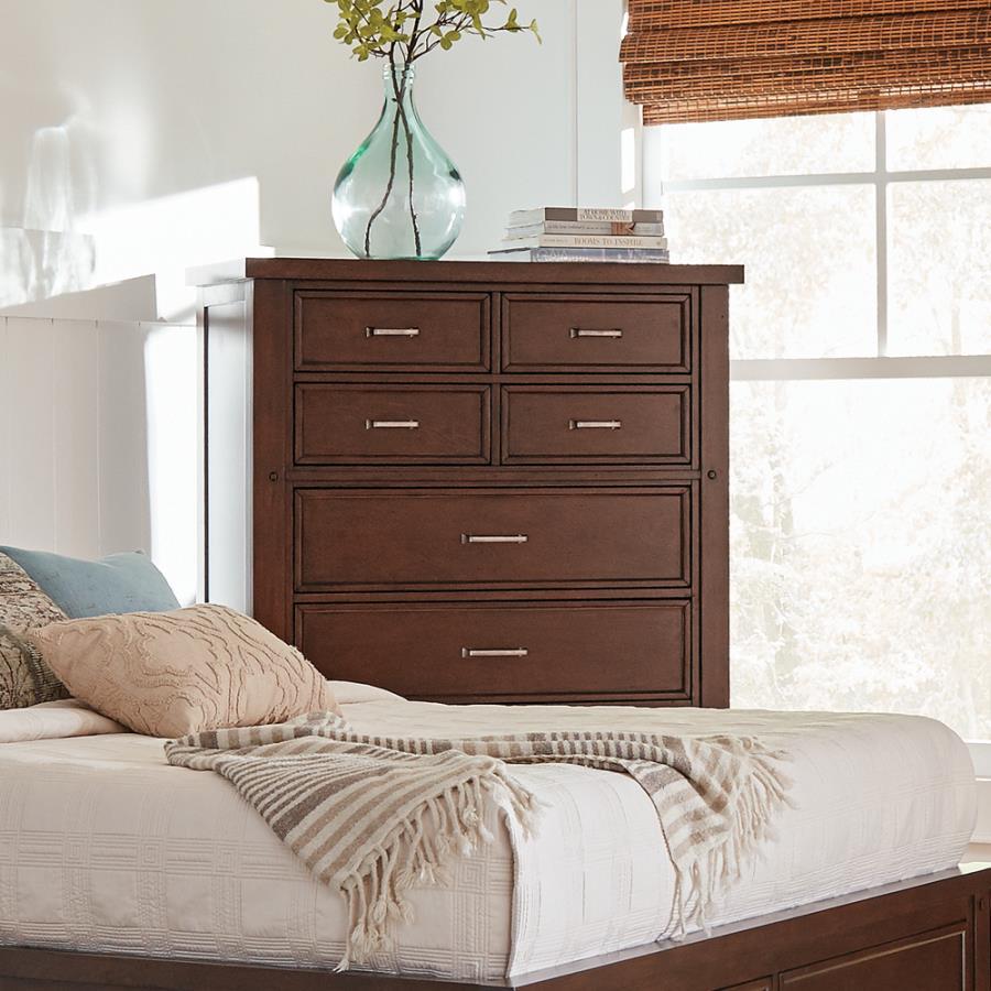 Barstow - 8-Drawer Rectangular Chest - Brown