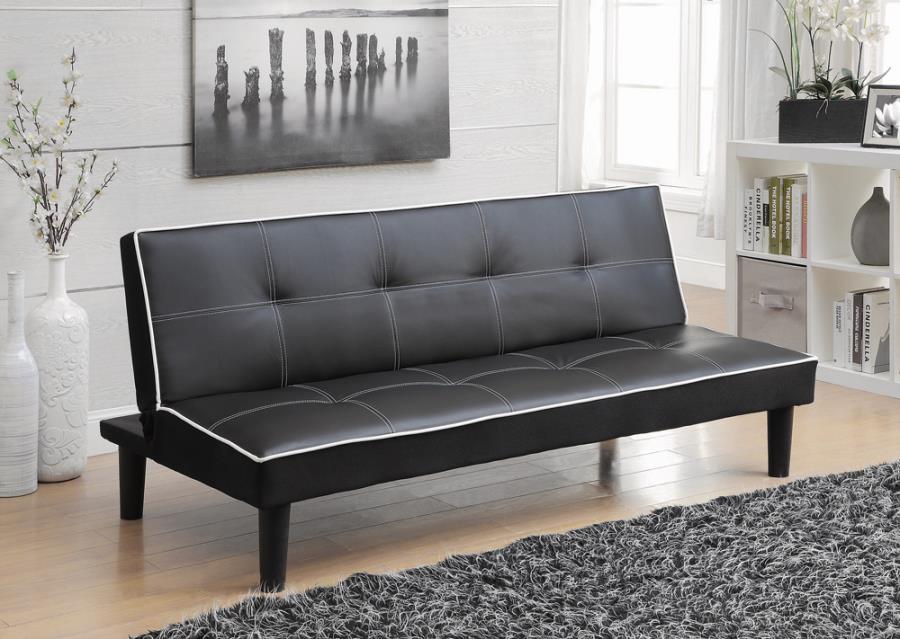Katrina - Tufted Upholstered Sofa - Black