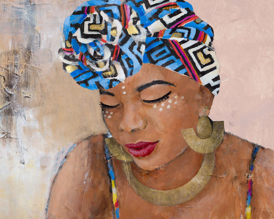 Small - Adorned African Woman I By Lanie Loreth