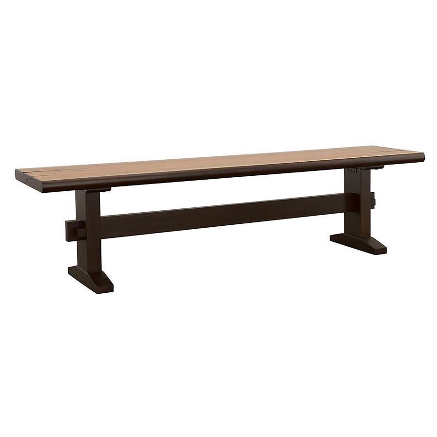 Bexley - Trestle Bench - Brown