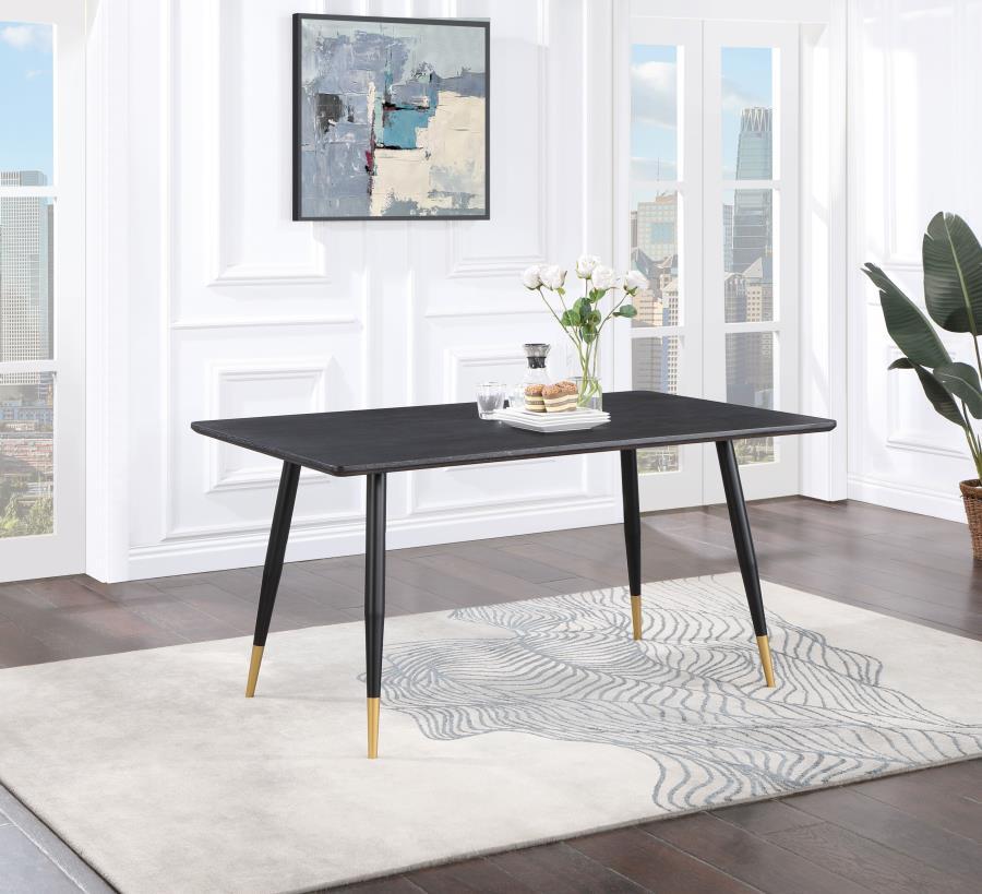 Dining Table - Black / Gold