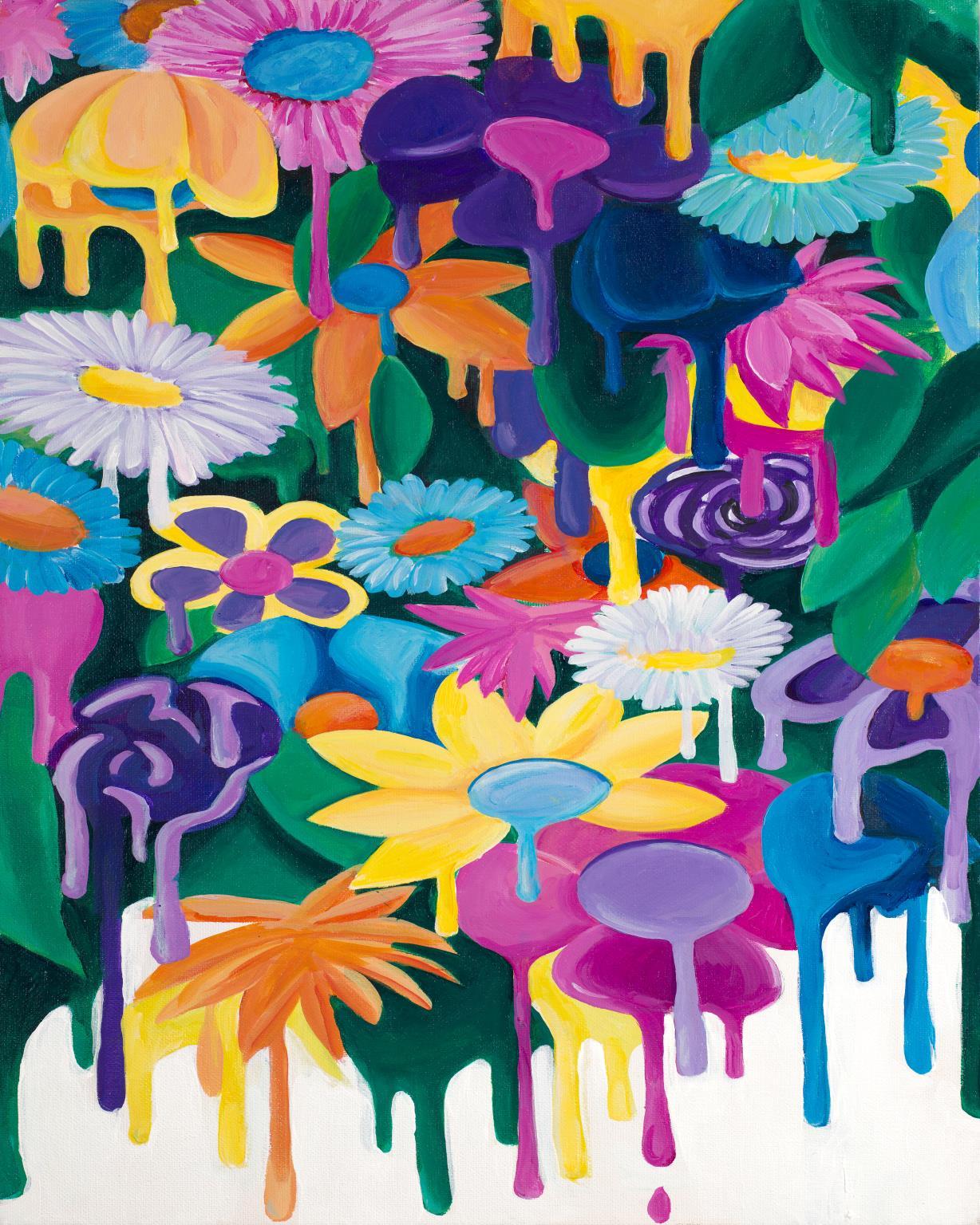 Small - Floral Drips By Chelsea Goodrich