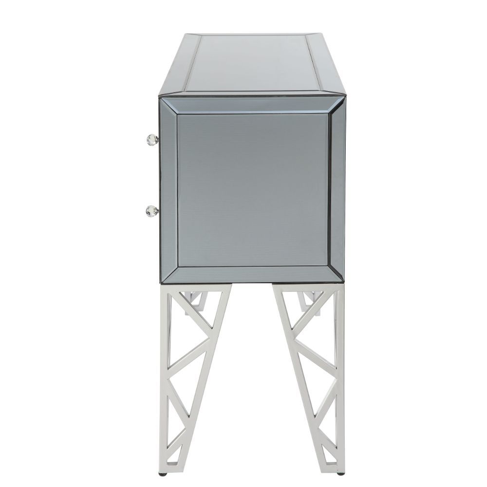 Stephen - Accent Table - Mirrored & Chrome