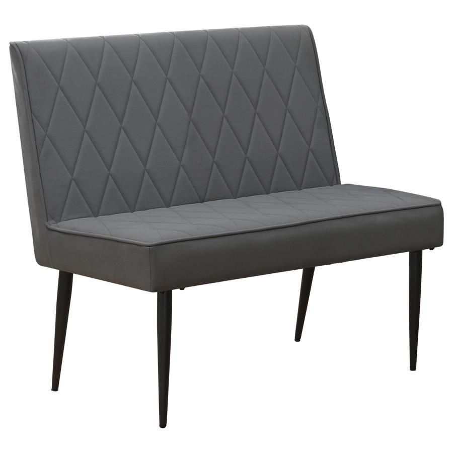 Moxee - Upholstered Tufted Short Bench - Gray