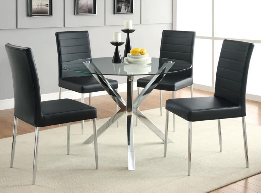 Vance - Dining Table - Pearl Silver