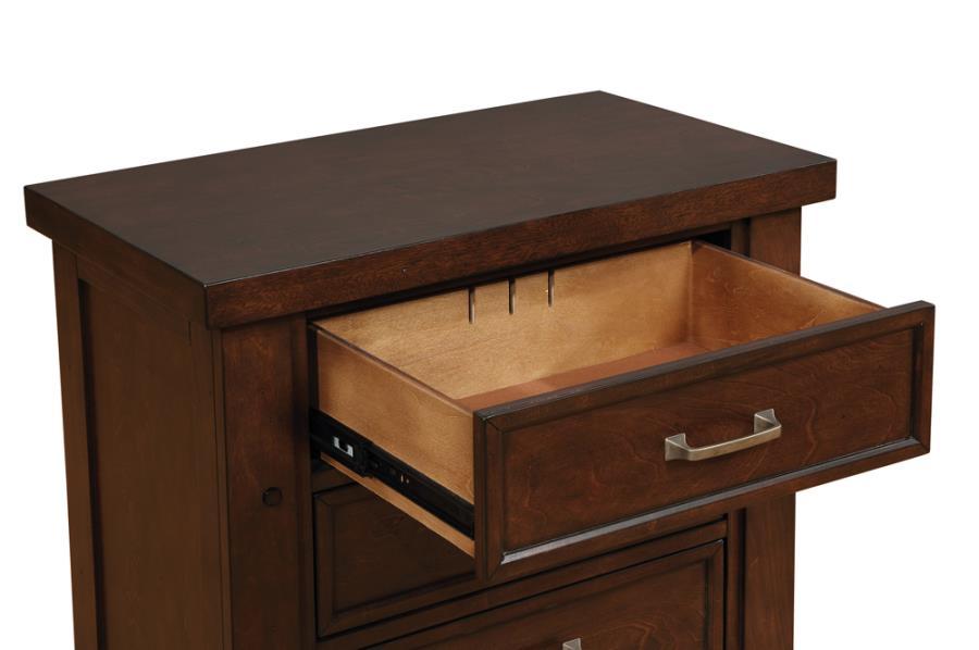 Barstow - Drawer Rectangular Nightstand - Brown