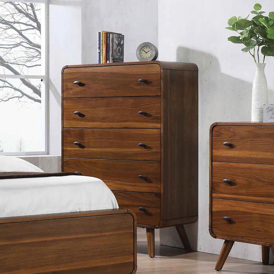 Robyn - 5-Drawer Chest - Brown