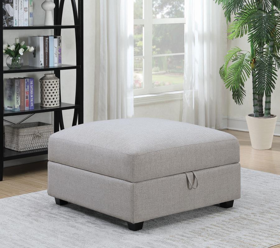 Cambria - Storage Ottoman - Grey