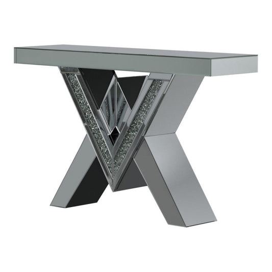 Taffeta - Sofa Table - Pearl Silver