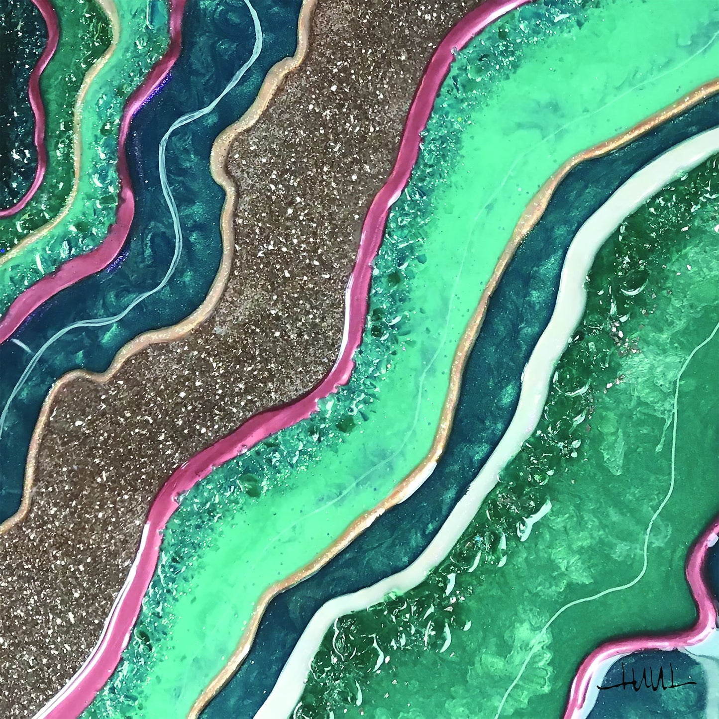 Framed Small - Edges Of Pastels By Margaret Juul