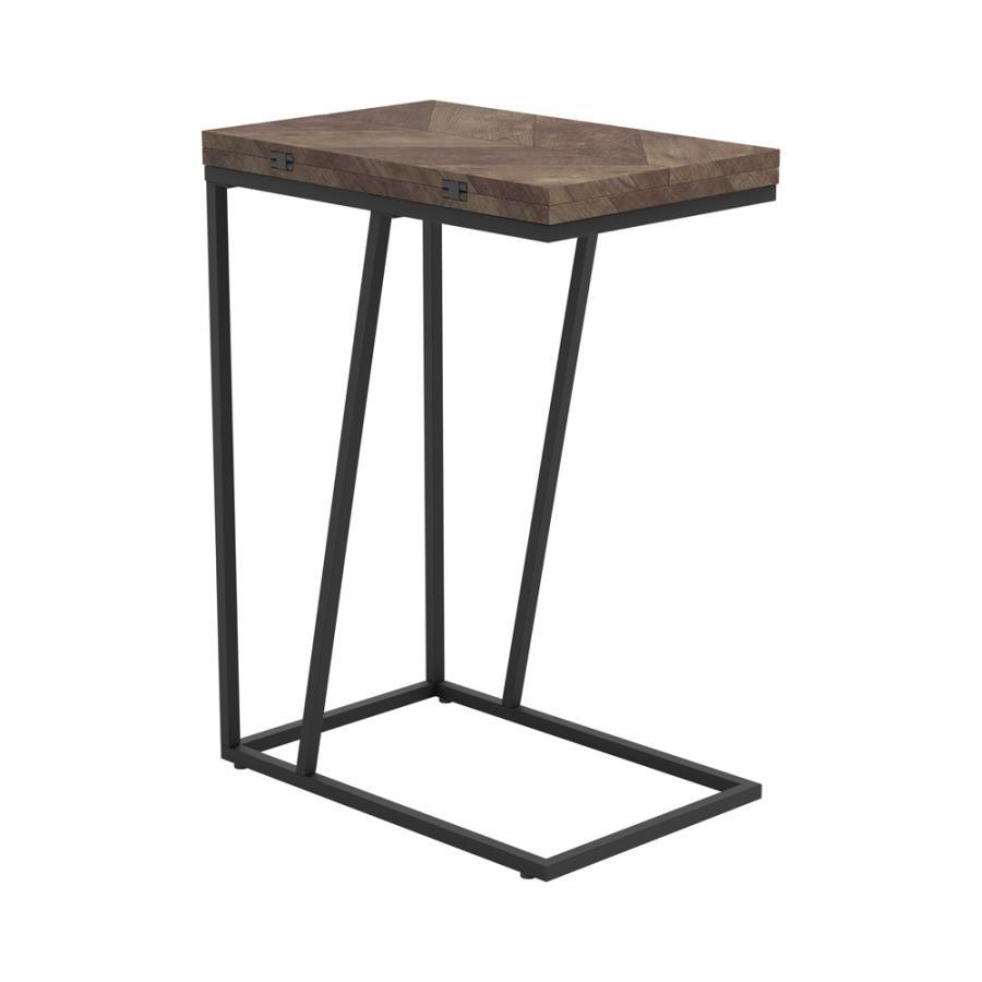 Coaster - Expandable Chevron Rectangular Accent Table